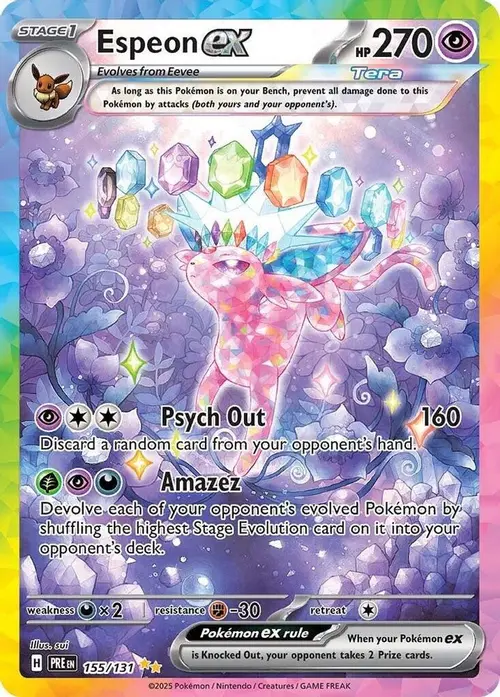 Espeon ex - 155/131 card art