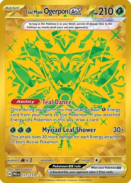 Teal Mask Ogerpon ex - 177/131 card art