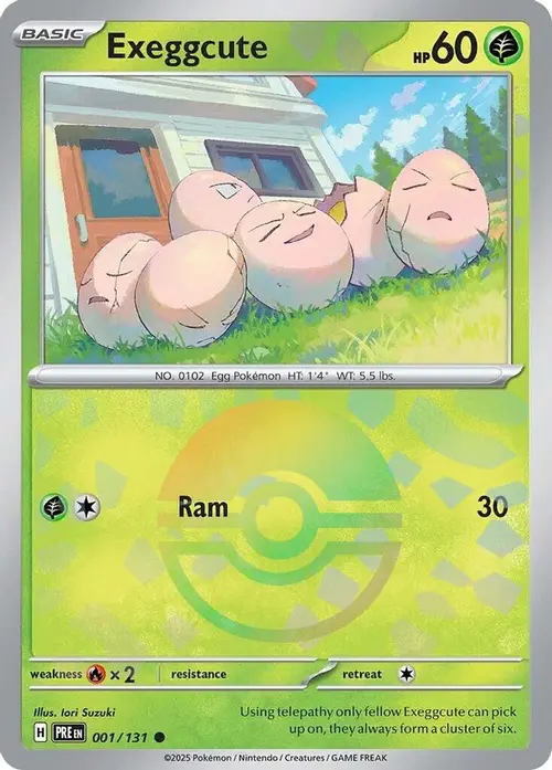Exeggcute (Poke Ball Pattern) card art