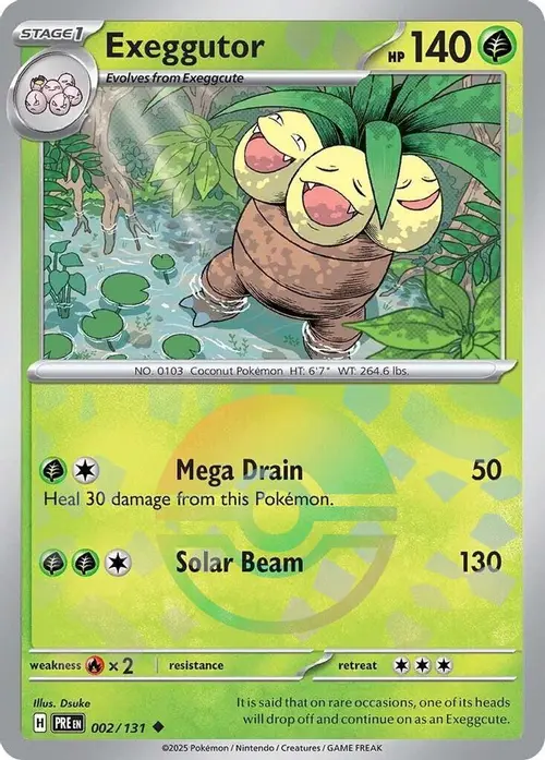 Exeggutor (Poke Ball Pattern) card art