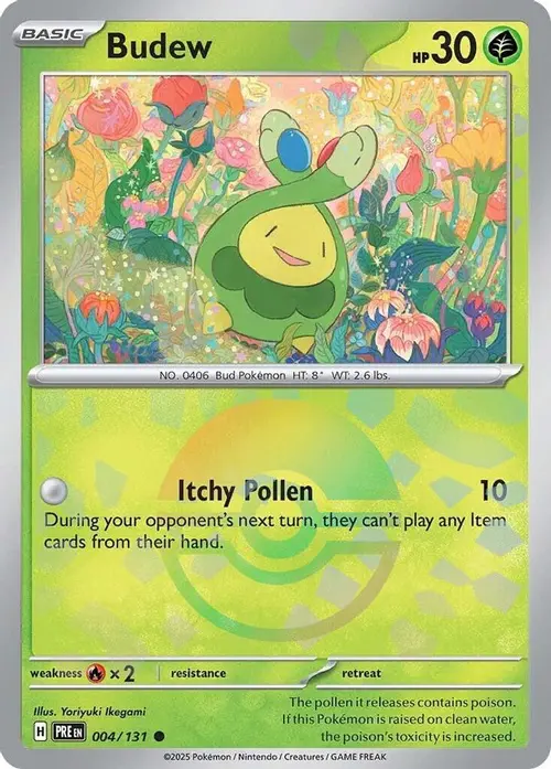 Budew (Poke Ball Pattern) card art