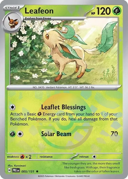 Leafeon (Poke Ball Pattern) card art