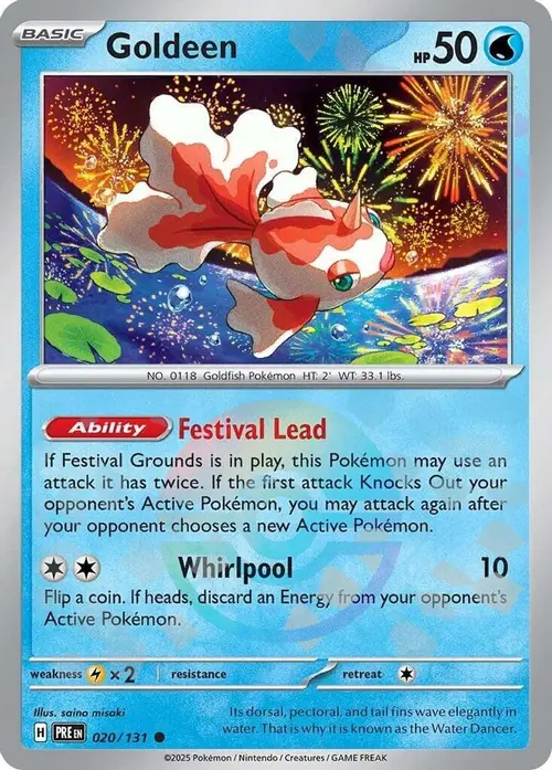 Goldeen (Poke Ball Pattern) card art