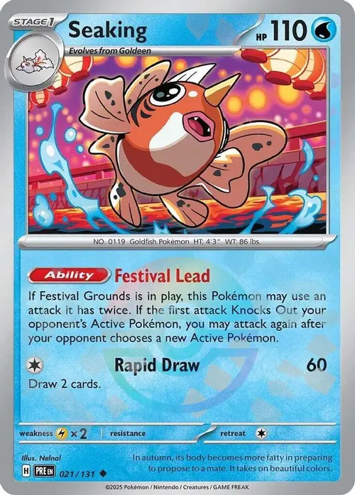 Seaking (Poke Ball Pattern) card art