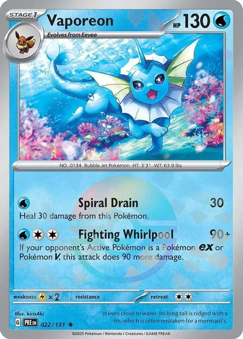 Vaporeon (Poke Ball Pattern) card art