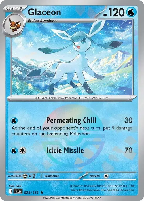 Glaceon (Poke Ball Pattern) card art