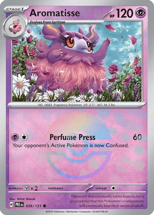 Aromatisse (Poke Ball Pattern) card art