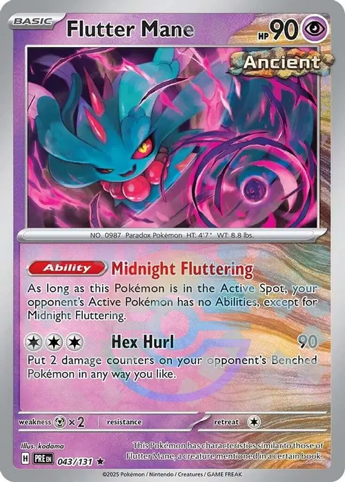 Flutter Mane (Poke Ball Pattern) card art