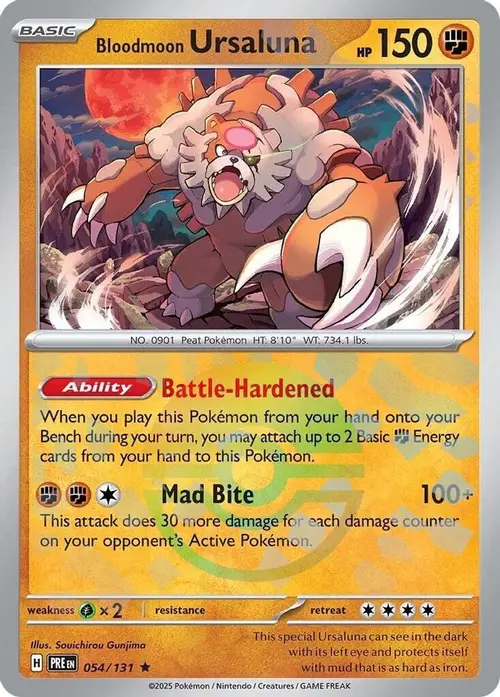 Bloodmoon Ursaluna (Poke Ball Pattern) card art