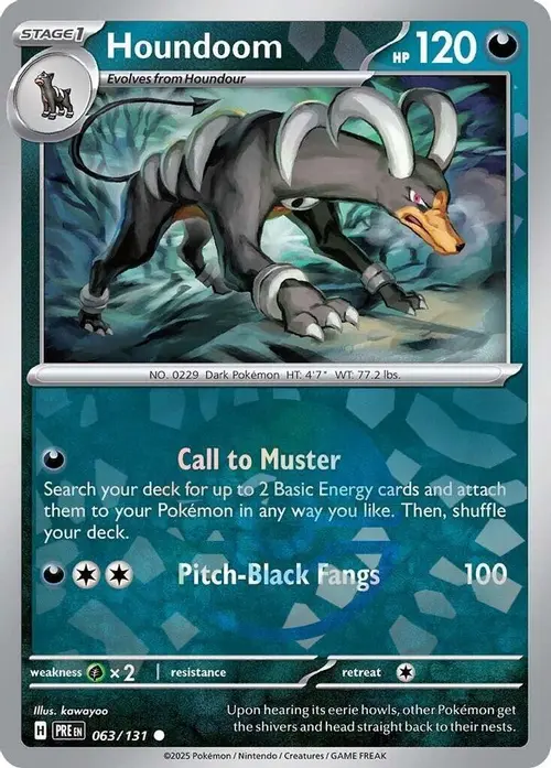 Houndoom (Poke Ball Pattern) card art