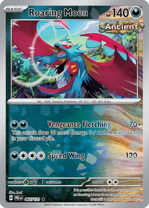 Roaring Moon (Poke Ball Pattern) card art