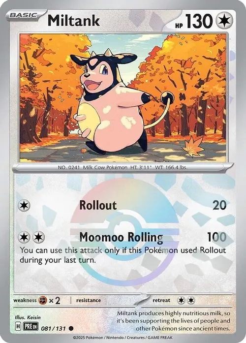 Miltank (Poke Ball Pattern) card art