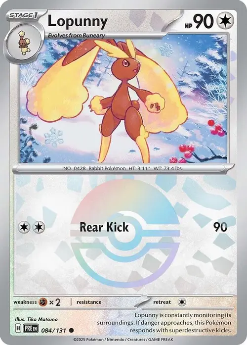 Lopunny (Poke Ball Pattern) card art