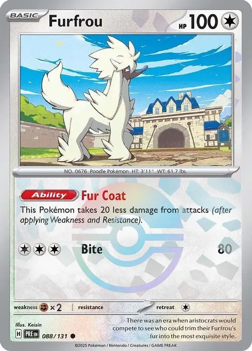 Furfrou (Poke Ball Pattern) card art