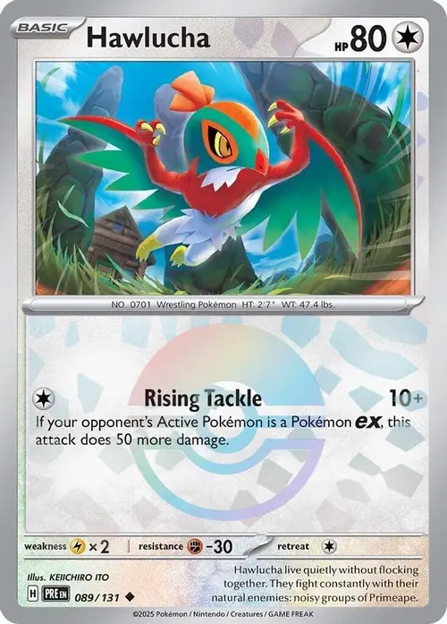 Hawlucha (Poke Ball Pattern) card art