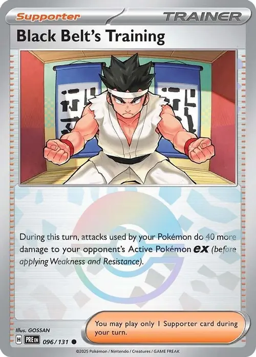 Black Belt's Training - 096/131 (Poke Ball Pattern) card art