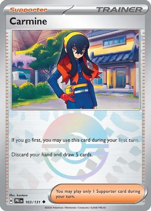 Carmine (Poke Ball Pattern) card art