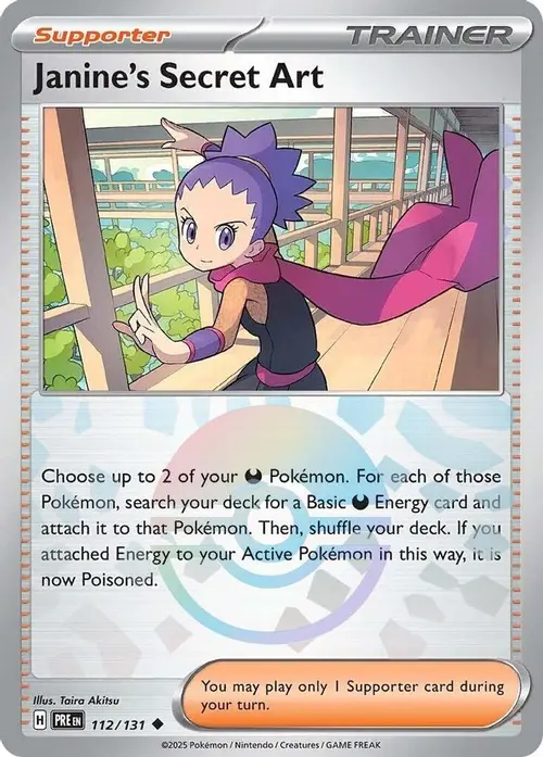 Janine's Secret Art - 112/131 (Poke Ball Pattern) card art