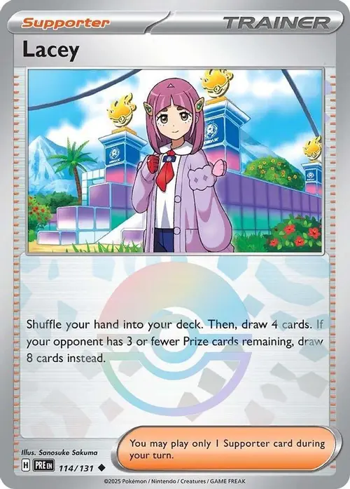 Lacey - 114/131 (Poke Ball Pattern) card art