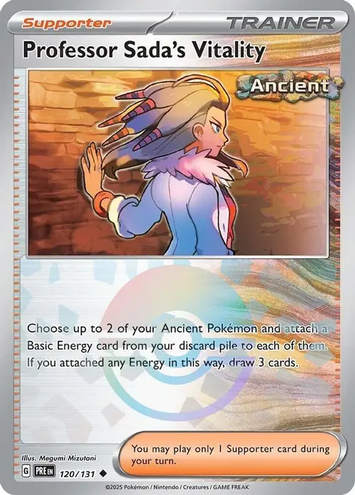 Professor Sada's Vitality (Poke Ball Pattern) card art