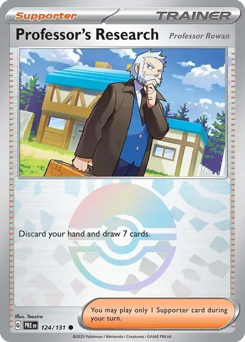 Professor's Research [Professor Rowan] (Poke Ball Pattern) card art