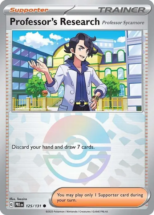 Professor's Research [Professor Sycamore] (Poke Ball Pattern) card art