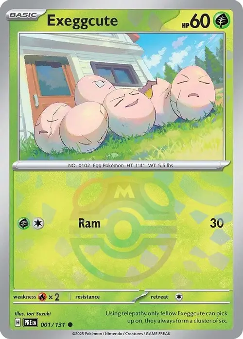 Exeggcute (Master Ball Pattern) card art