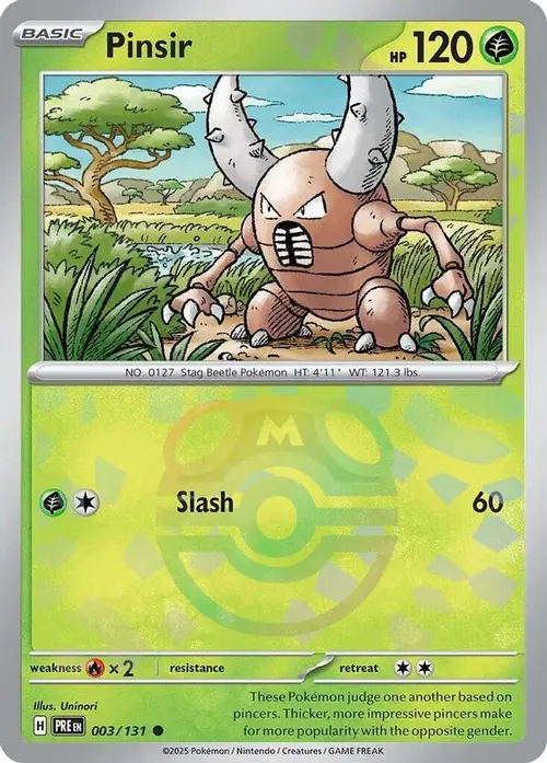 Pinsir (Master Ball Pattern) card art