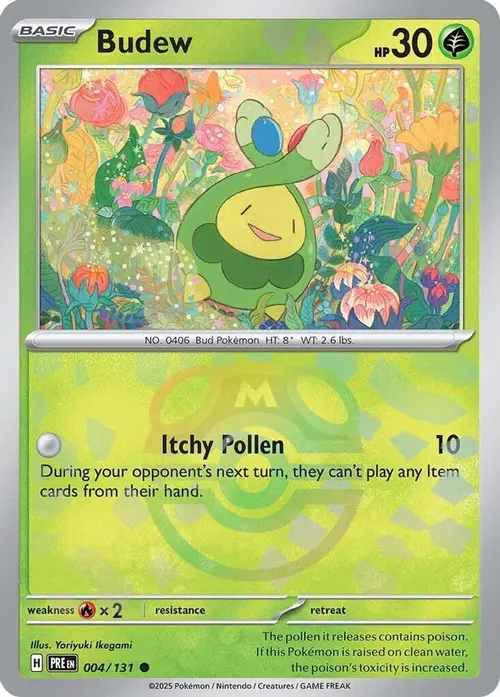 Budew (Master Ball Pattern) card art