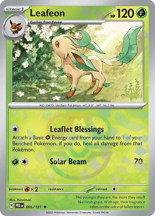 Leafeon (Master Ball Pattern) card art