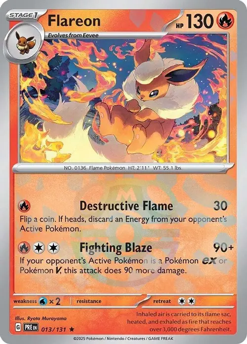 Flareon (Master Ball Pattern) card art