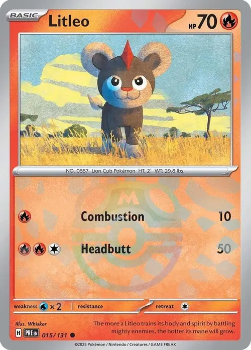 Litleo (Master Ball Pattern) card art