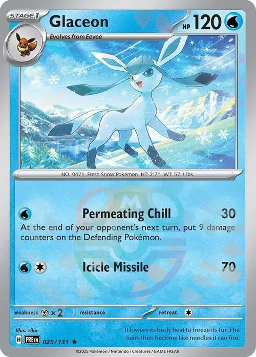 Glaceon (Master Ball Pattern) card art