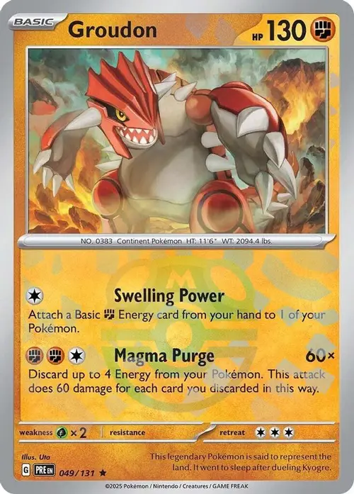 Groudon (Master Ball Pattern) card art