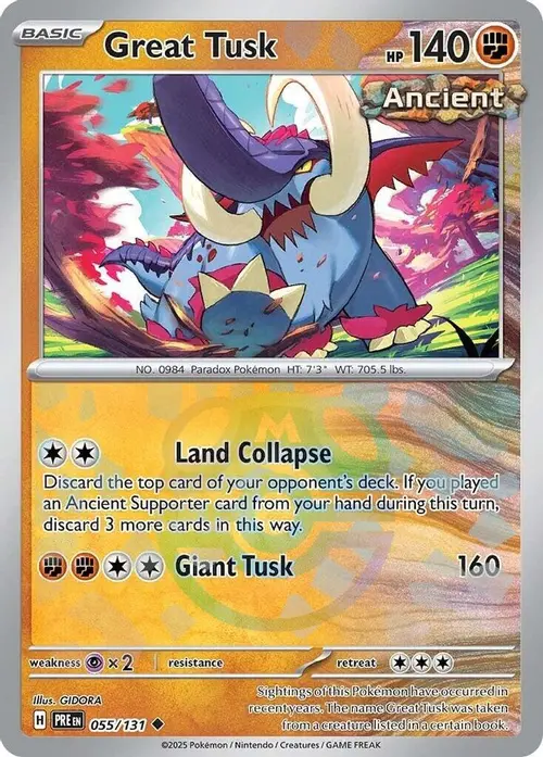 Great Tusk (Master Ball Pattern) card art