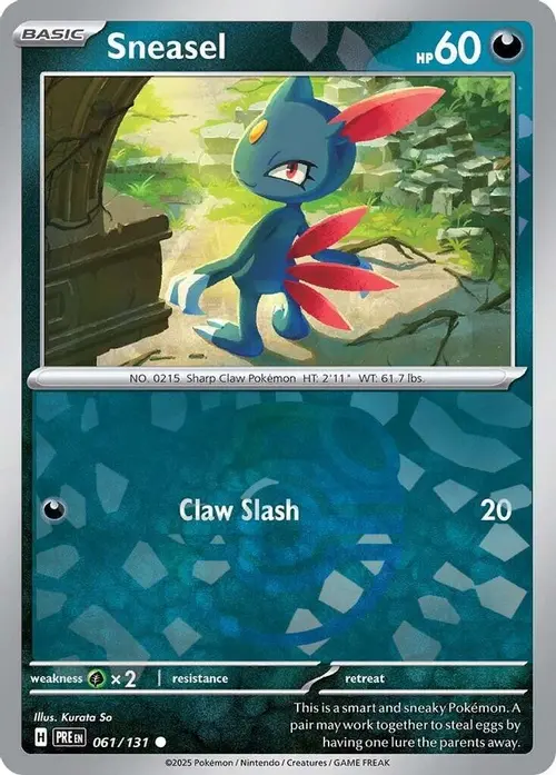 Sneasel (Master Ball Pattern) card art