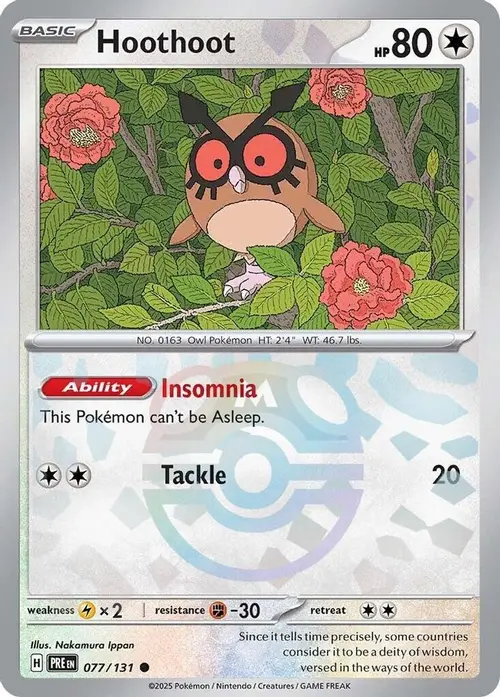 Hoothoot (Master Ball Pattern) card art