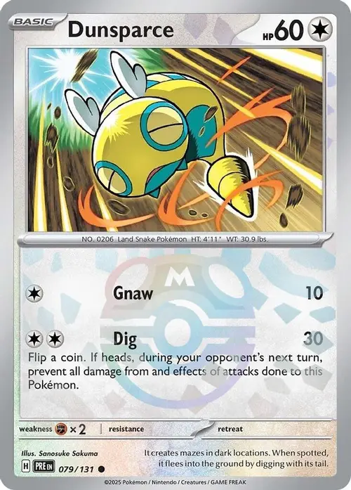 Dunsparce (Master Ball Pattern) card art