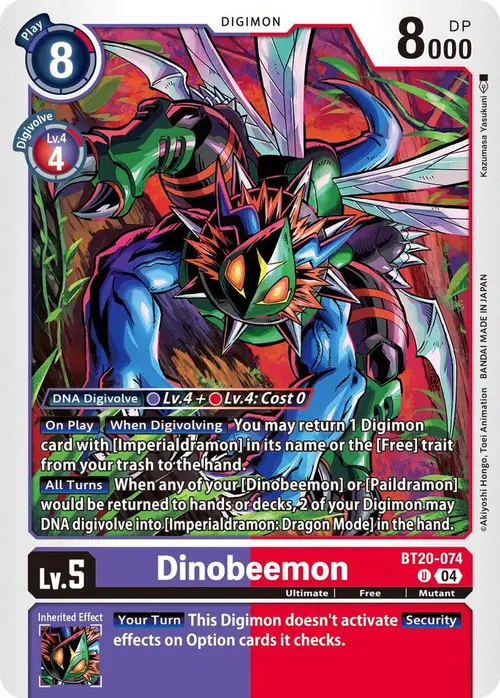 Dinobeemon card art