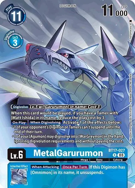 MetalGarurumon (Omnimon Binder Set) card art