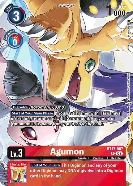 Agumon (Omnimon Binder Set) card art