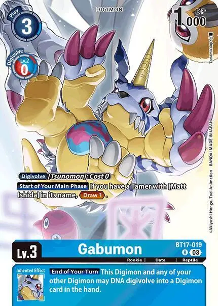 Gabumon (Omnimon Binder Set) card art