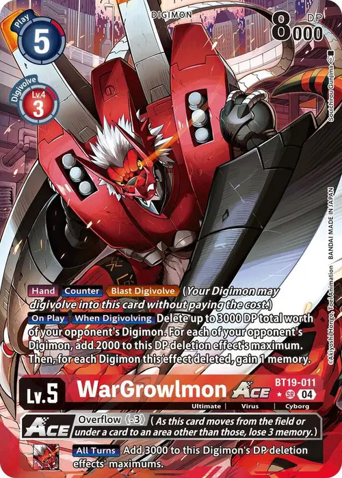 WarGrowlmon ACE (Alternate Art) card art