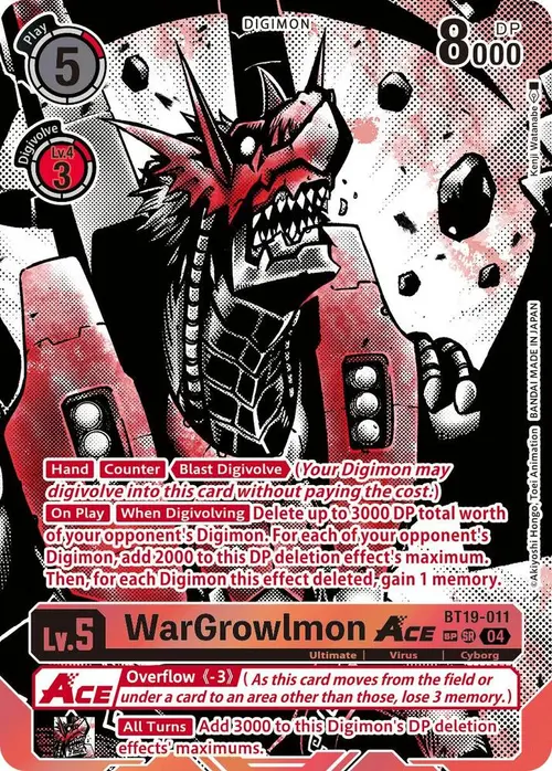 WarGrowlmon ACE (Textured) card art