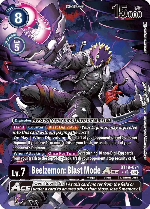 Beelzemon: Blast Mode ACE (Alternate Art) card art