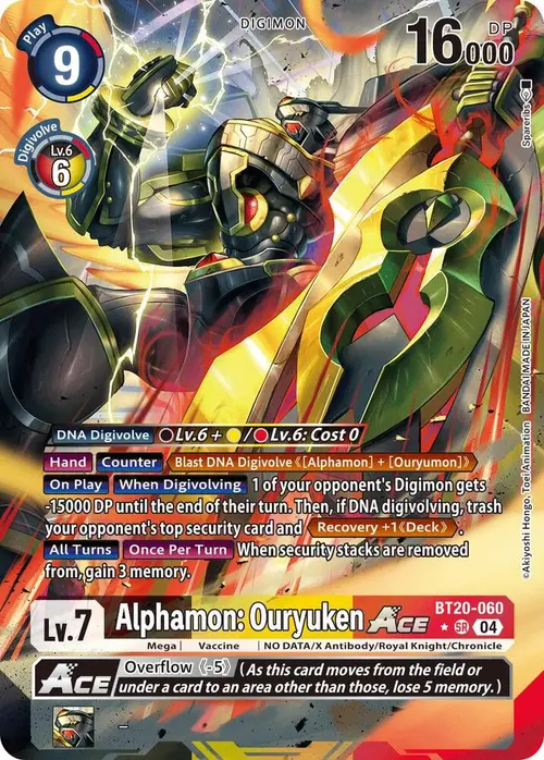Alphamon: Ouryuken ACE (Alternate Art) card art