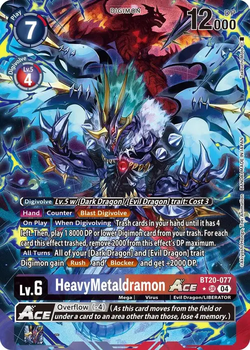 HeavyMetaldramon ACE (Alternate Art) card art