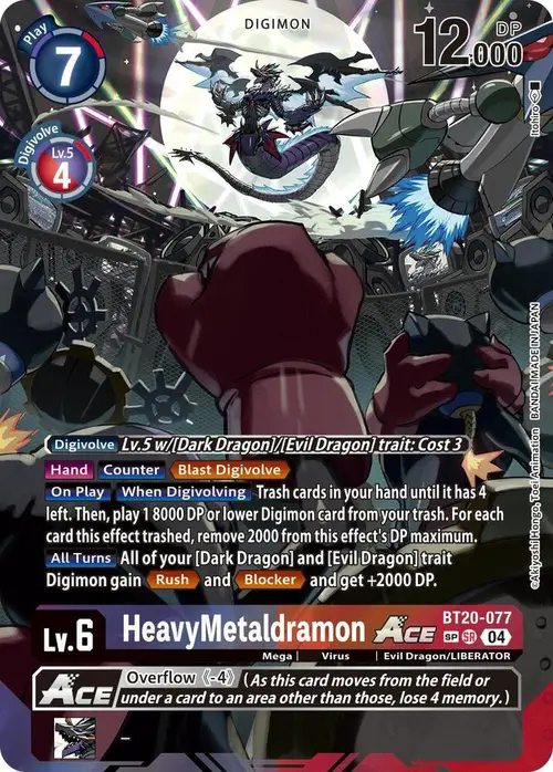 HeavyMetaldramon ACE (Textured) card art