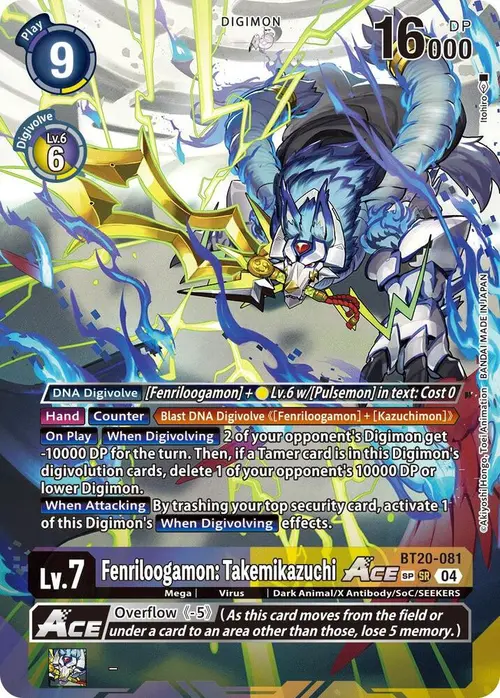 Fenriloogamon: Takemikazuchi ACE (Textured) card art