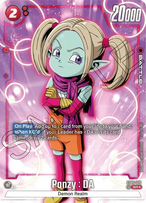Panzy : DA (Alternate Art) card art